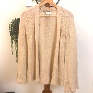 Lucky Brand Chunky Bell Sleeve Cardigan Sweater XS